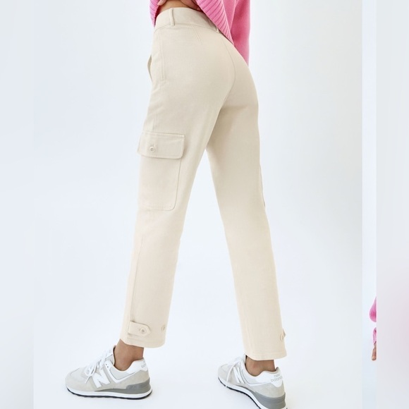 Wilfred Pants - Wilfred Free | Modern Cargo Pant in Light Birch Off White Colour Size 0
